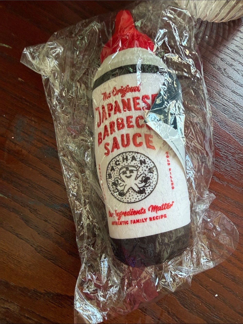 Target Japanese Barbecue Sauce Plush Bottle - Red, White & Black